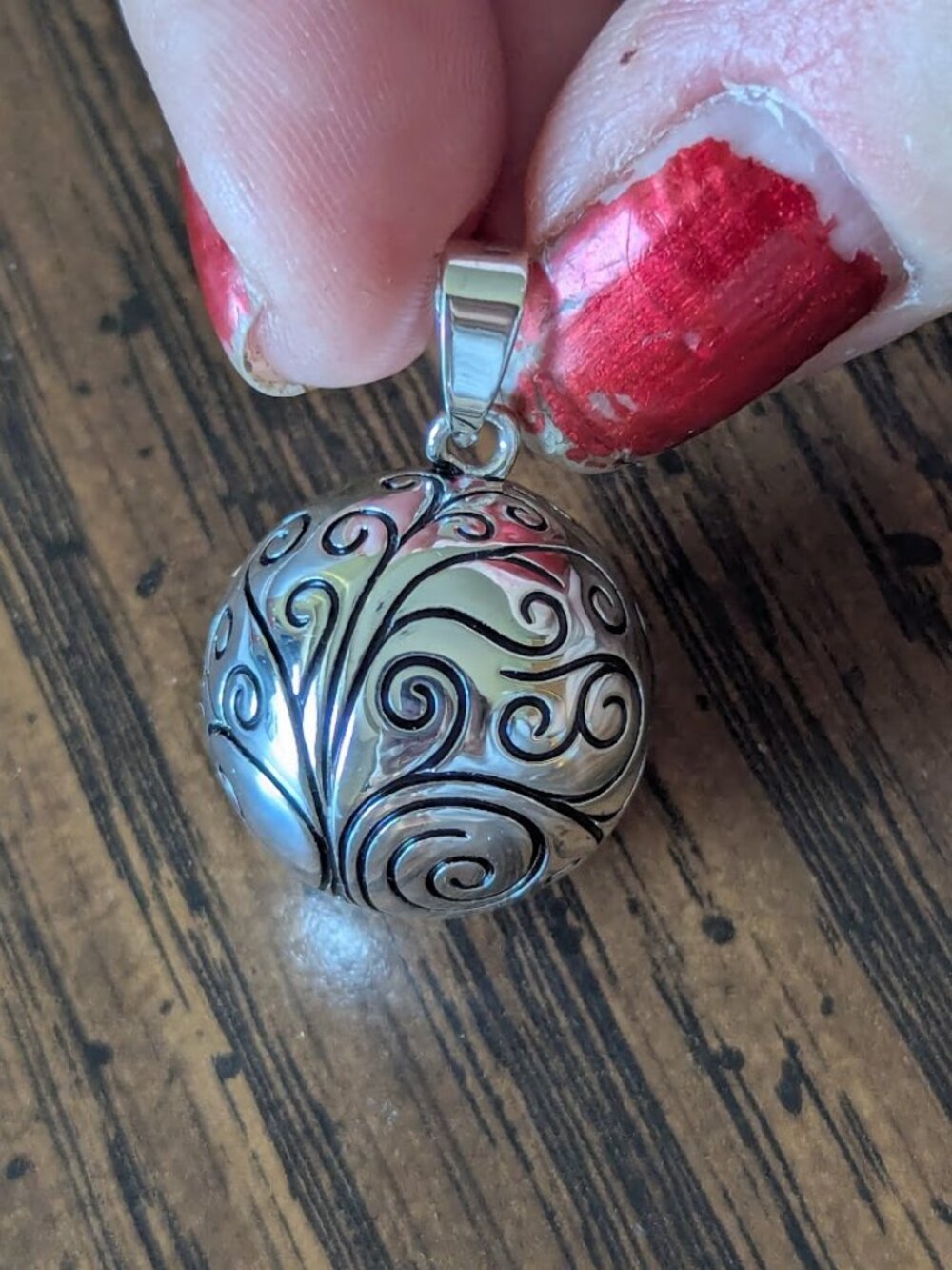 Tree of life chime ball pendant